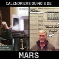 Calendriers du mois de mars