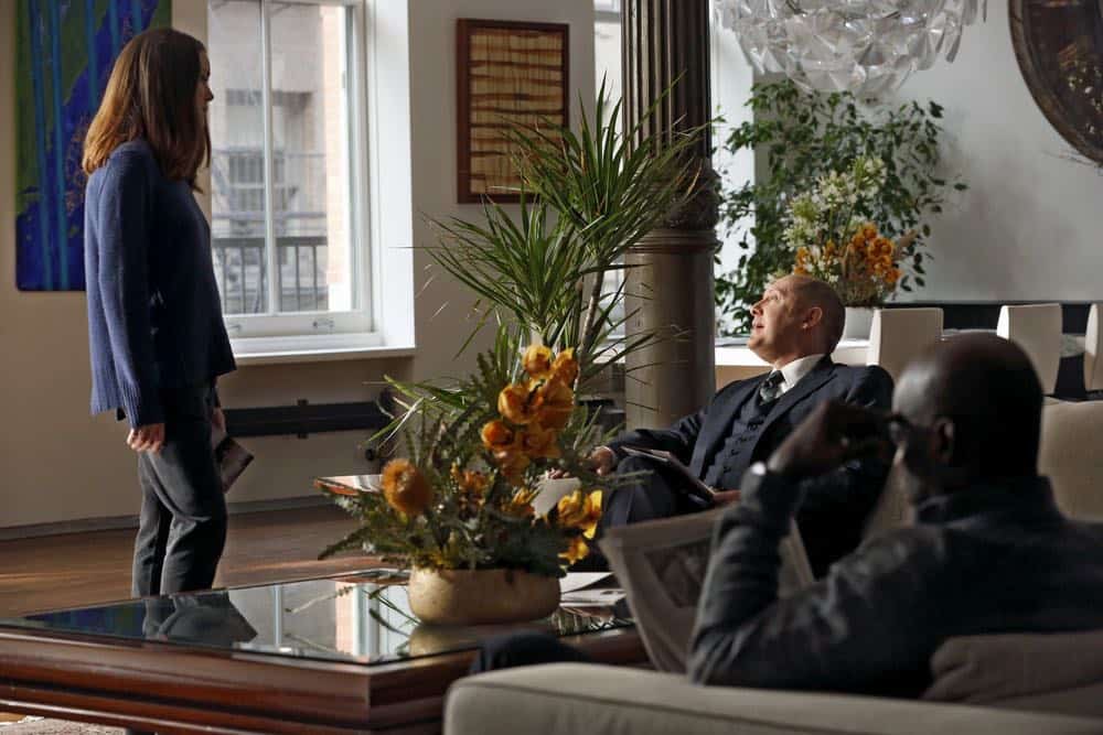 Liz (Megan Boone) rencontre Red (James Spader) dans sa nouvelle planque de luxe