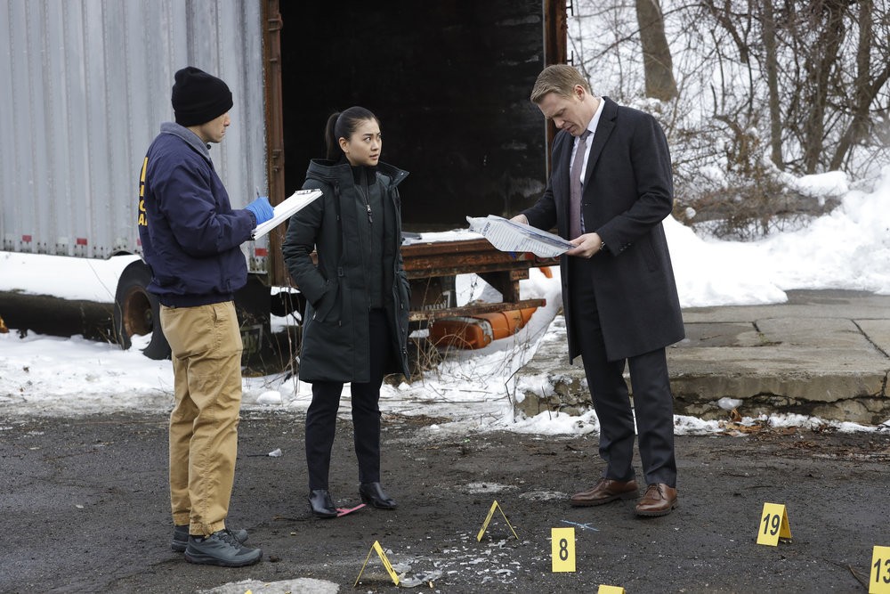 Alina Park (Laura Sohn) et Donald Ressler (Diego Klattenhoff), agents du FBI, récoltent des preuves